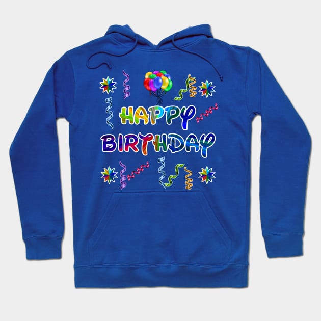 Birthday Celebrations Hoodie by ellenaJ